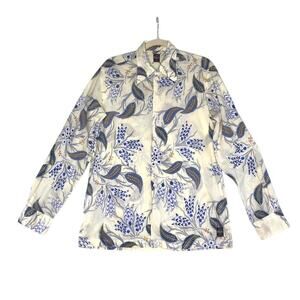 REPLAY Patchwork Embroider LS Shirt VTG Men L Cotton Rare Unique Luxury Festival